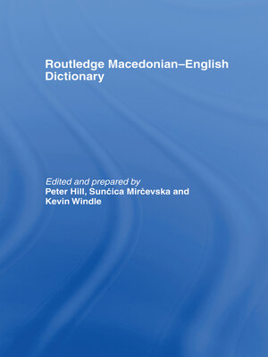 cover image of The Routledge Macedonian-English Dictionary